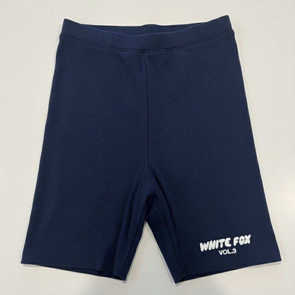 White Fox Boutique Navy Bike Shorts